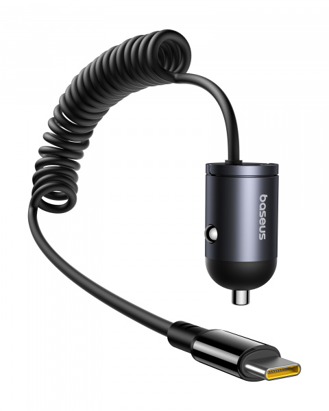 Автомобильное зарядное устройство Baseus Tiny Star Mini Car Charger Type-C + Type-C 30W (C00035001121-00) Чёрное Автомобильное зарядное устройство Baseus Tiny Star Mini Car Charger Type-C + Type-C 30W (C00035001121-00) Чёрное