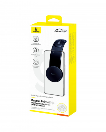 Автомобильный магнитный держатель Baseus PrimeTrip C02 Magnetic Car Mount (Android Version) Stick-on Type (C40169005113-00) Чёрный 