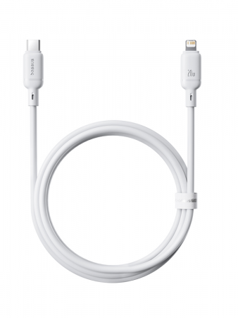 Кабель OS-Baseus Silky Series Fast Charging Cable Type-C - Lightning 20W 1м Белый (P10377700213-00) 