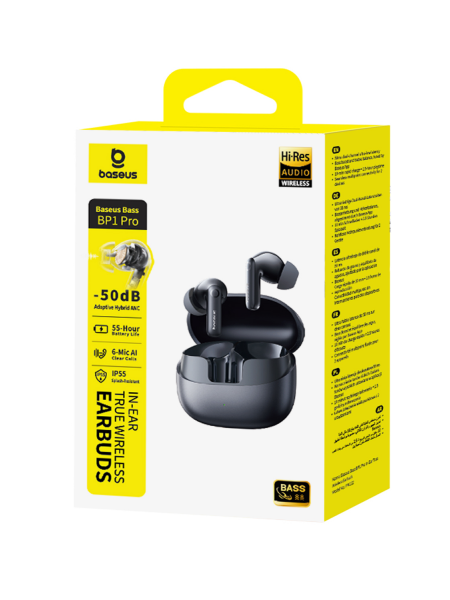 Наушники OS-Baseus Bass BP1 Pro In-Ear True Wireless Earbuds Чёрный (A0010504) Наушники OS-Baseus Bass BP1 Pro In-Ear True Wireless Earbuds Чёрный (A0010504)