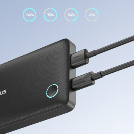 Повербанк Baseus EnerFill FP11 10000mAh 15W Чёрный (в комплекте Type-C - Type-C кабель 30см) (P1008210C123-00)