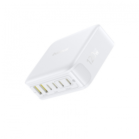 Сетевое зарядное устройство Baseus EnerFill FH21 Desktop Charging Station 4C+2U 120W EU Белый (E0120T01)