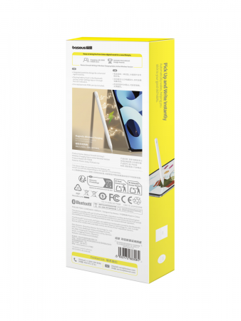 Стилус Baseus Smooth Writing 3Wireiess Charging Stylus Active Wireless Version Белый (P80080806213-00)