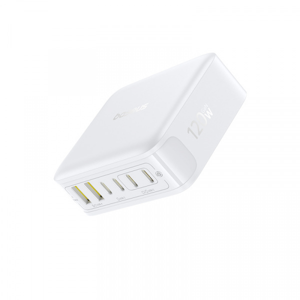 Сетевое зарядное устройство Baseus EnerFill FH21 Desktop Charging Station 4C+2U 120W EU Белый (E0120T01)