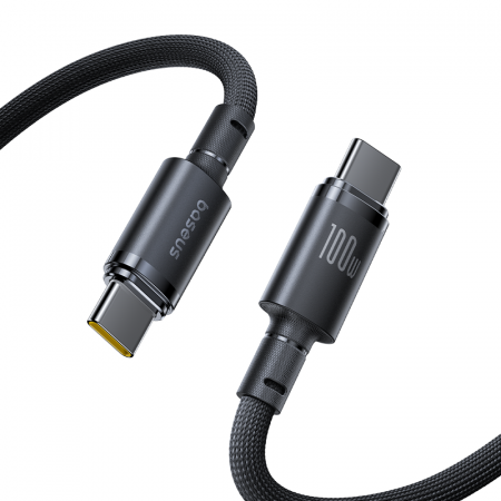 Кабель Baseus New Braided Fast Charging Cable USB-C- USB-C 100W 1м Чёрный (E0426W00)