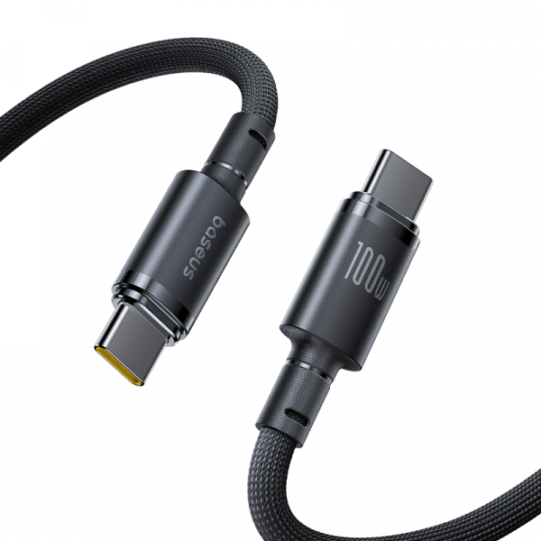 Кабель Baseus New Braided Fast Charging Cable USB-C- USB-C 100W 1м Чёрный (E0426W00)