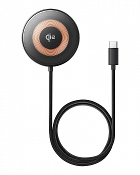 Беспроводное магнитное зарядное устройство Baseus Simple Mini4 Magnetic Wireless Charging Stand Qi2 15W Universal Explorer Edition (P10273300121-01) Чёрное
