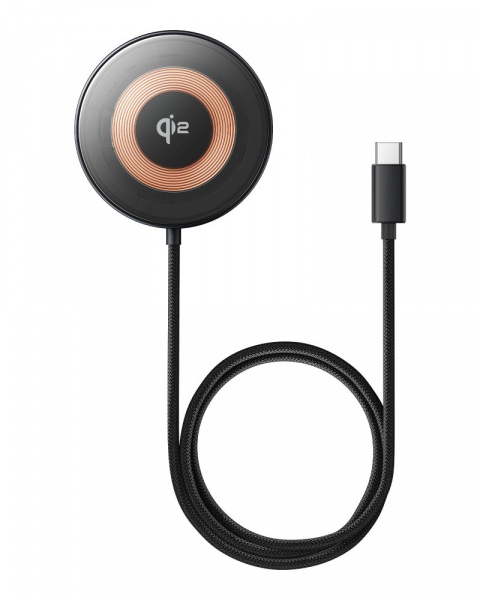 Беспроводное магнитное зарядное устройство Baseus Simple Mini4 Magnetic Wireless Charging Stand Qi2 15W Universal Explorer Edition (P10273300121-01) Чёрное