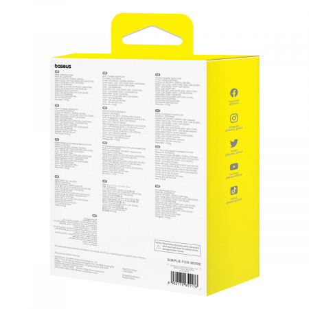 Сетевое зарядное устройство Baseus Cube Fast Charger C+U 30W EU Белое P10111404213-00