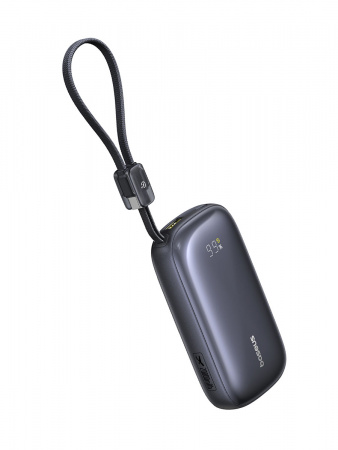 Повербанк Baseus EnerFill FC21 Qpow 3 Ultra Digital Display со съёмным кабелем 20000mAh 22.5W Чёрный (E0027M00)