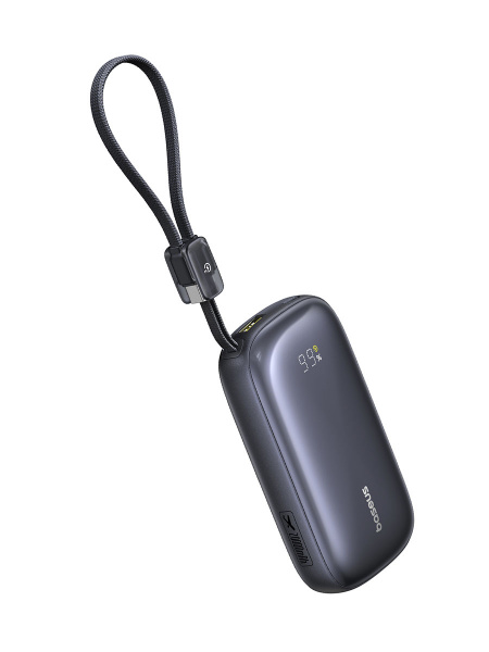 Повербанк Baseus EnerFill FC21 Qpow 3 Ultra Digital Display со съёмным кабелем 20000mAh 22.5W Чёрный (E0027M00)