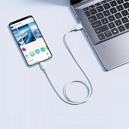 Кабель Baseus Silky Fast Charging Data Cable USB-A - USB-C 3A 1м Белый (P10377703213-02)