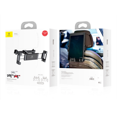 Автомобильный держатель для мобильных устройств на подголовник Baseus Back Seat - Черный (SUHZ-01)