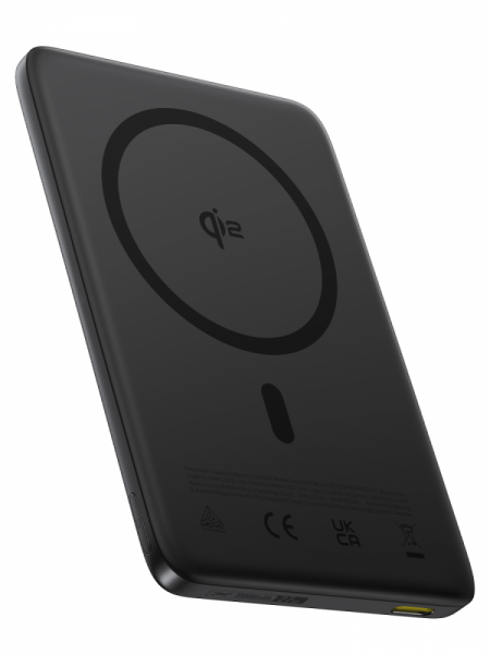 Повербанк Baseus PicoGo AM41 Ultra-Slim Qi2 Magnetic 10000mAh 27W Чёрный (кабель в комплекте USB-C - USB-C 30см) (E0027201)