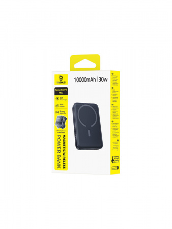 Повербанк Baseus EnerFill FM11 Magnetic 10000mAh 30W Чёрный (в комплетке USB-C - USB-C кабель 30см) (E0028702)