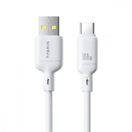 Кабель Baseus Silky Fast Charging Data Cable USB-A - USB-C 3A 1м Белый (P10377703213-02)